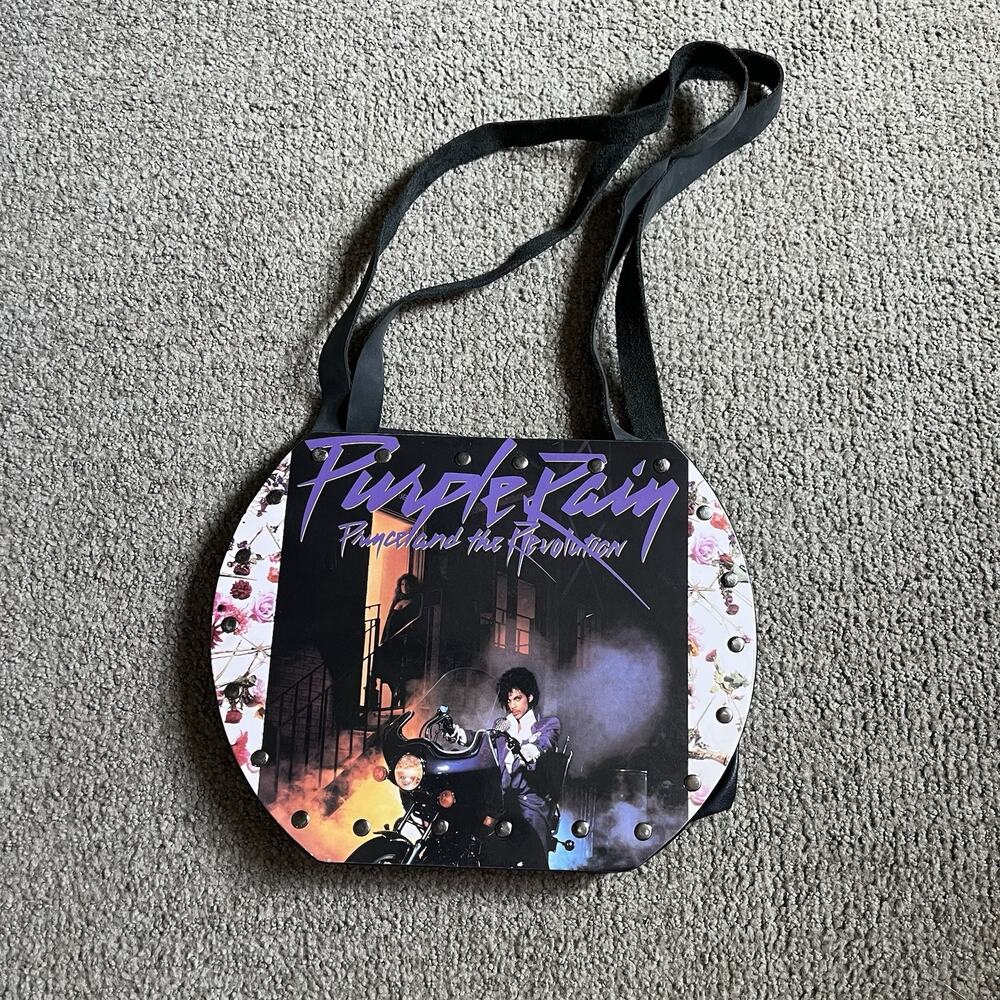 Purple Rain Vinyl Record Purse From Bandinmyhand Check Description